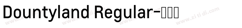 Dountyland Regular字体转换
